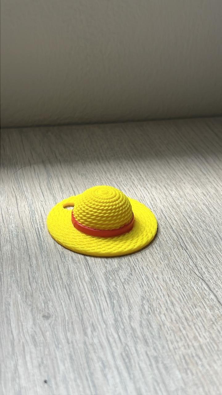 Llavero sombrero Luffy — accesorios 3D